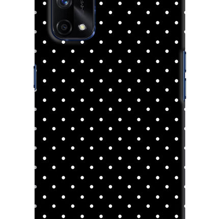 White Dots Realme X7 Pro Hard Case Back Cover by Casekaro