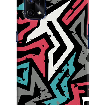 Geometric Graffiti Realme X7 Pro Hard Case Back Cover by Casekaro