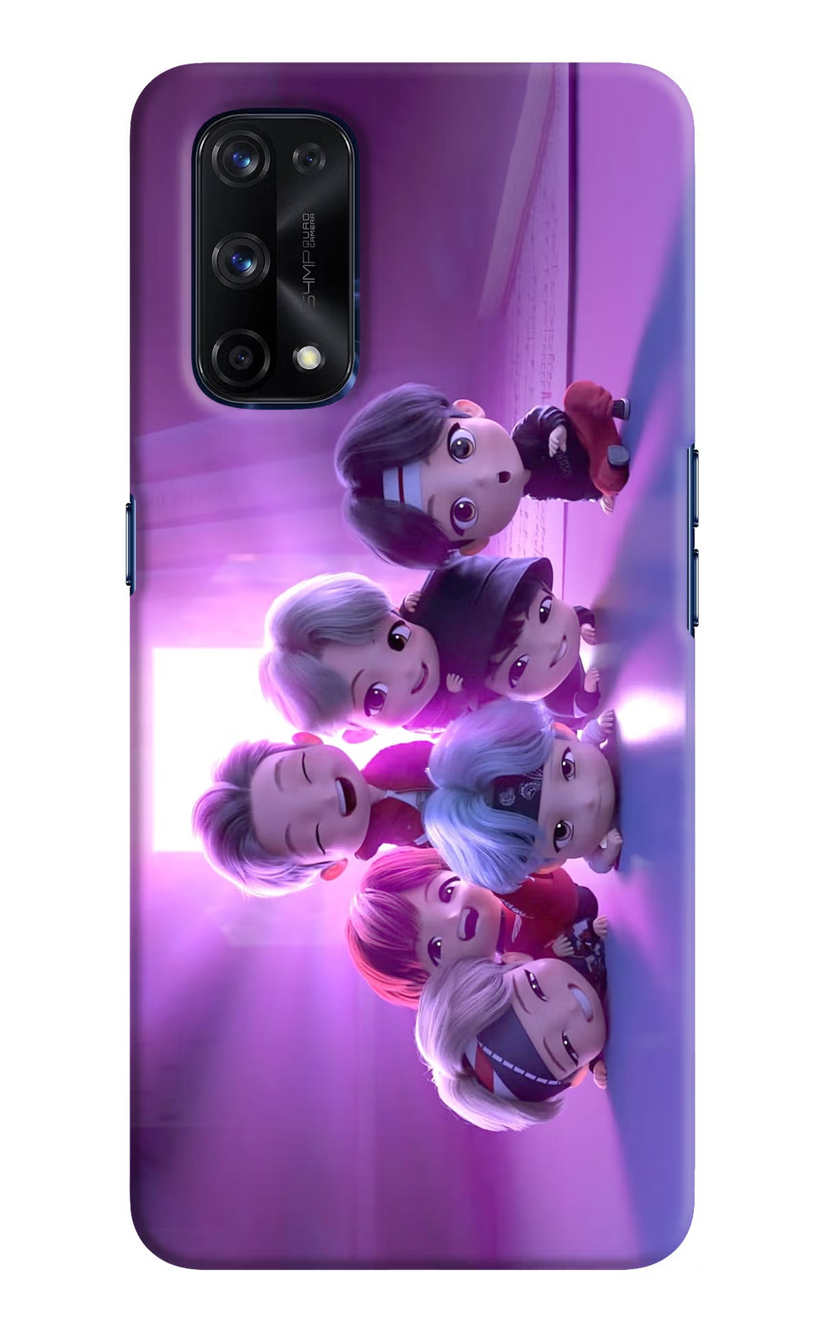 BTS Chibi Realme X7 Pro Hard Case Back Cover by Casekaro