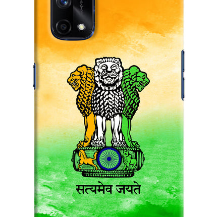 Satyamev Jayate Flag Realme X7 Pro Hard Case Back Cover by Casekaro