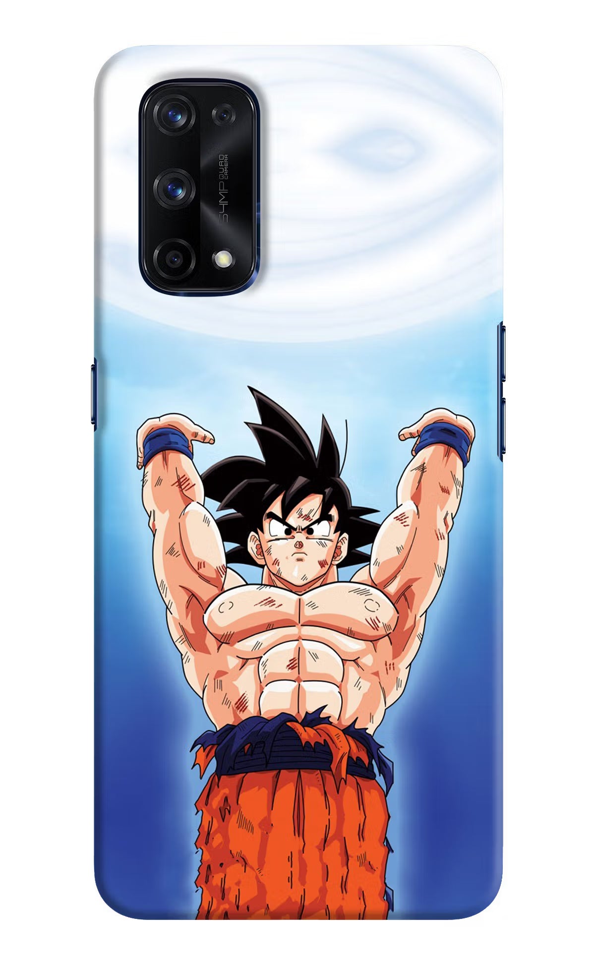 Goku Power Realme X7 Pro Hard Case Back Cover by Casekaro