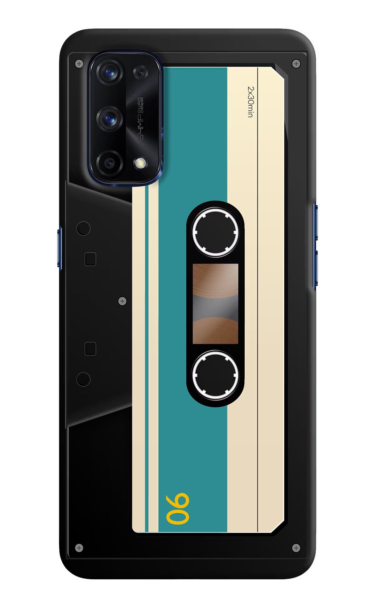 Cassette Realme X7 Pro Hard Case Back Cover by Casekaro