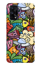 Veggie Doodle Realme X7 Pro Hard Case Back Cover by Casekaro