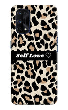 Leopard Print Self Love Realme X7 Pro Hard Case Back Cover by Casekaro