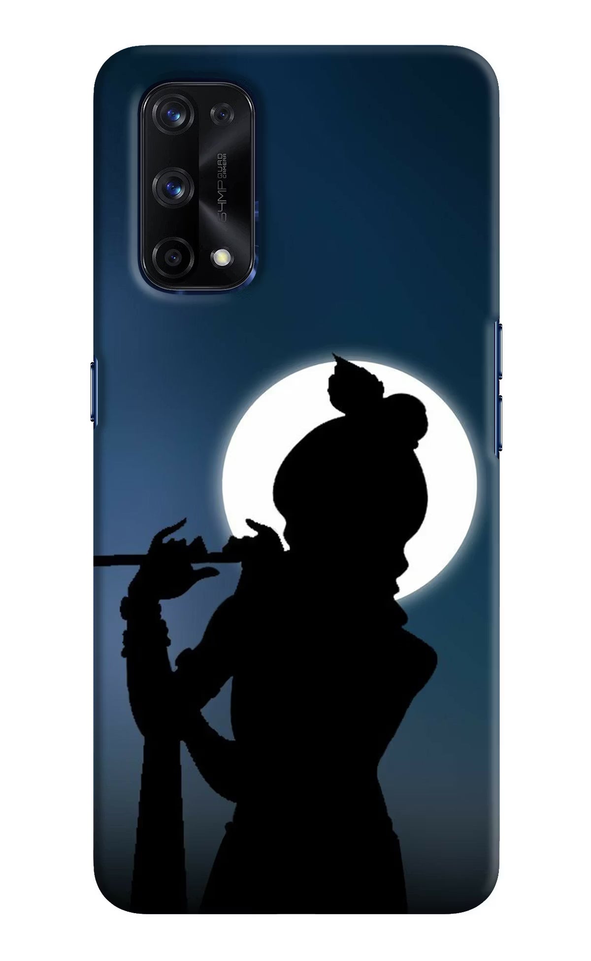 Shri Krishna Silhouette Realme X7 Pro Hard Case Back Cover by Casekaro