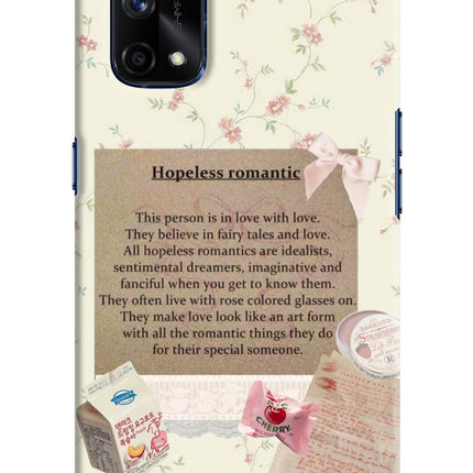 Hopeless Romantic Realme X7 Pro Hard Case Back Cover by Casekaro