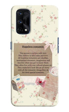 Hopeless Romantic Realme X7 Pro Hard Case Back Cover by Casekaro