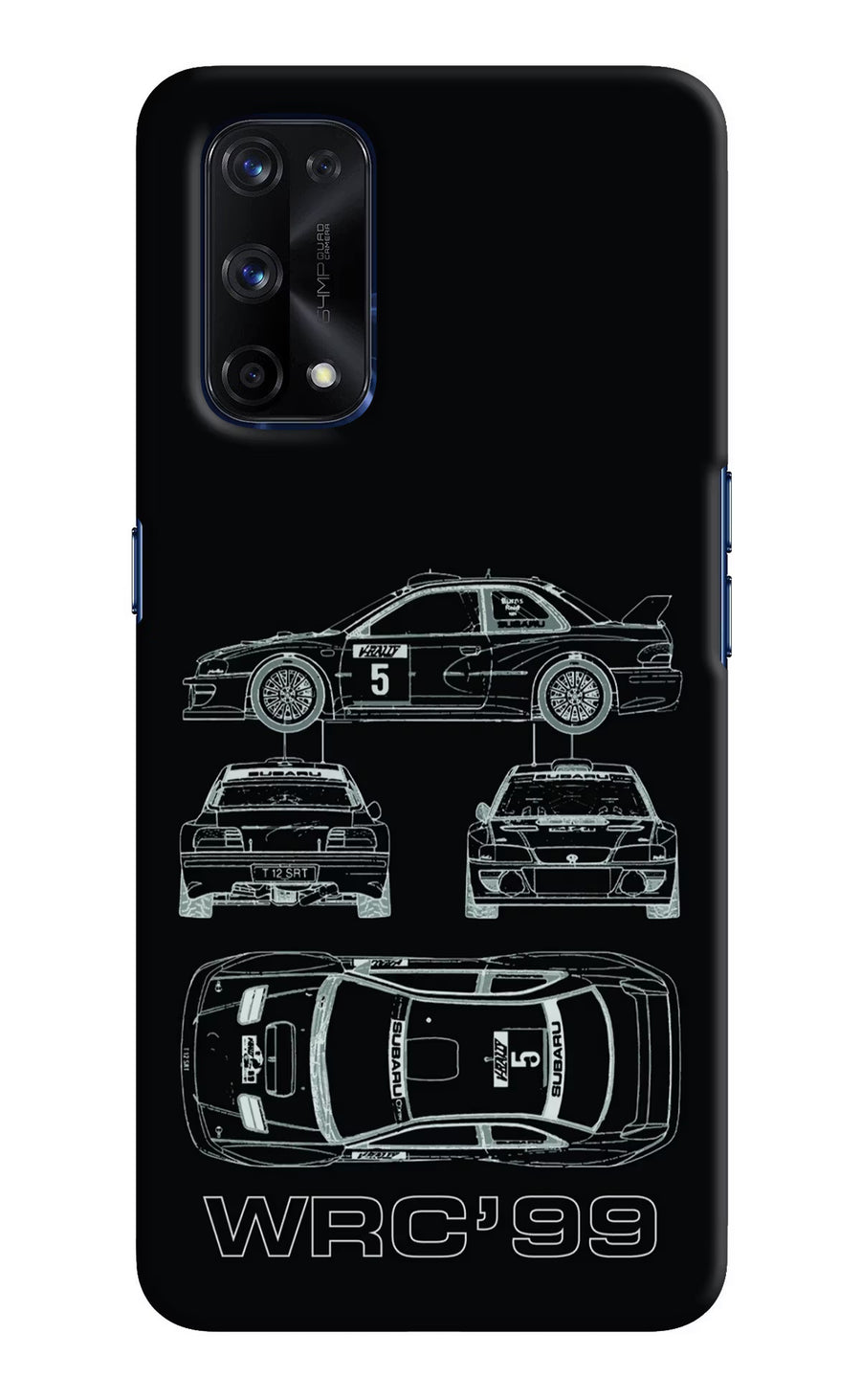 WRC'99 Realme X7 Pro Back Cover, Hard case