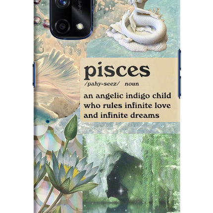Pisces Zodiac Realme X7 Pro Hard Case Back Cover by Casekaro