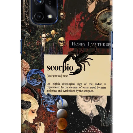 Scorpio Zodiac Realme X7 Pro Hard Case Back Cover by Casekaro