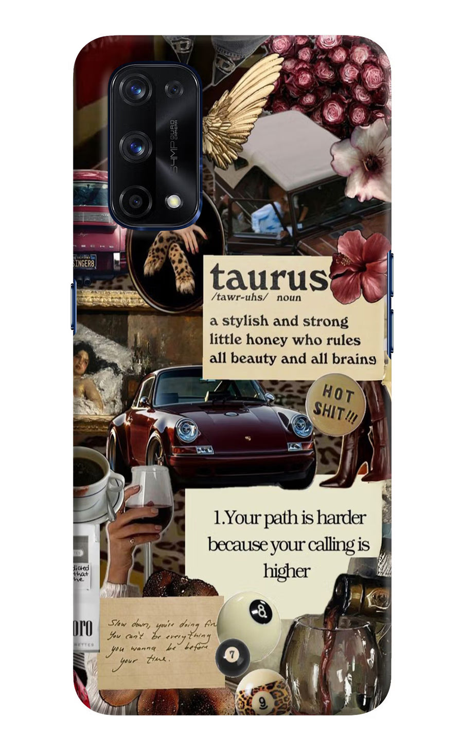 Taurus Zodiac Realme X7 Pro Back Cover, Hard case