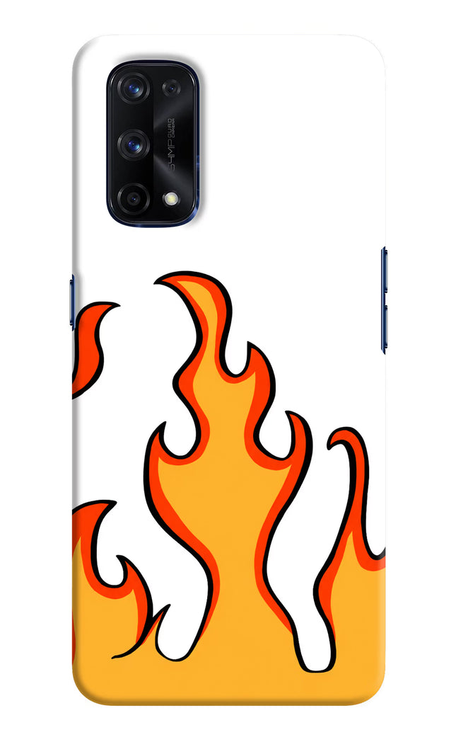 Fired Up – White Realme X7 Pro Hard Case Back Cover by Casekaro