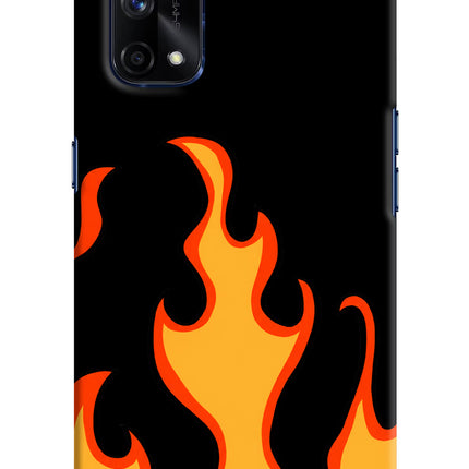 Fired Up – Black Realme X7 Pro Hard Case Back Cover by Casekaro
