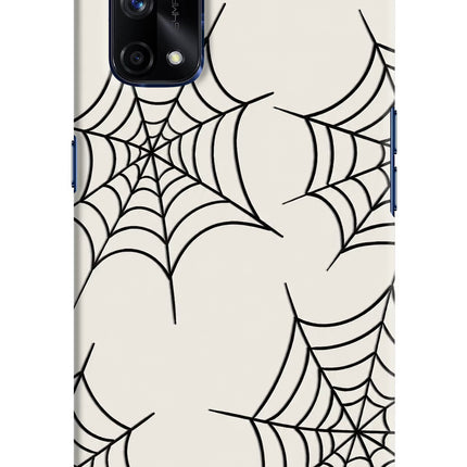 Spider Web Realme X7 Pro Hard Case Back Cover by Casekaro