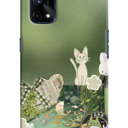 Aesthetic anime Realme X7 Pro Hard Case Back Cover by Casekaro