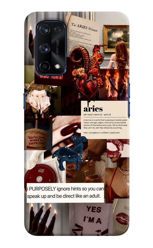 Zodiac Aries Realme X7 Pro Hard Case Back Cover by Casekaro