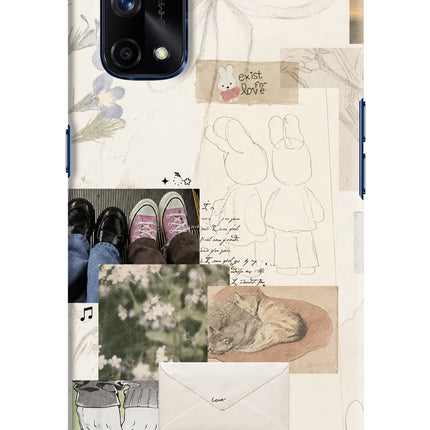 Soft Aesthetic Realme X7 Pro Hard Case Back Cover by Casekaro