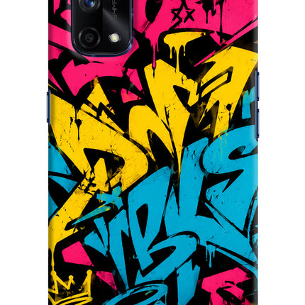 Graffiti Vibe Realme X7 Pro Hard Case Back Cover by Casekaro