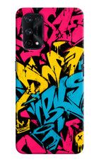 Graffiti Vibe Realme X7 Pro Hard Case Back Cover by Casekaro