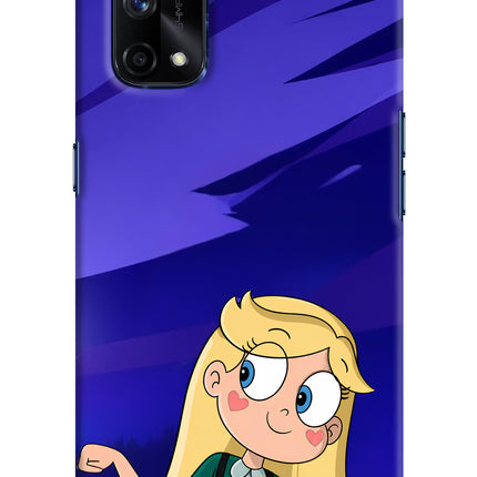 Star Glow Realme X7 Pro Hard Case Back Cover by Casekaro