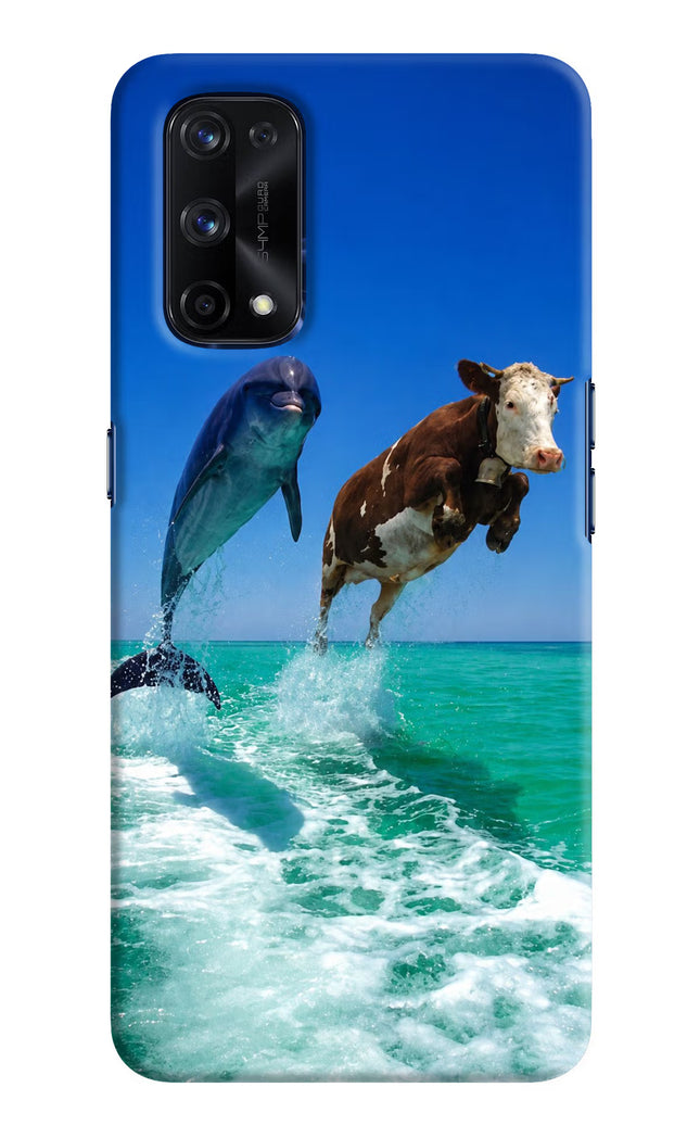Dolphin vs Cow Realme X7 Pro Hard Case Back Cover by Casekaro