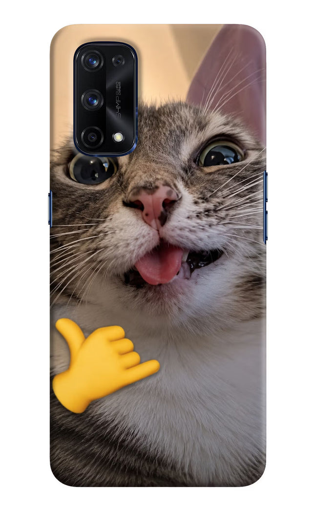 Silly Cat Call Realme X7 Pro Hard Case Back Cover by Casekaro