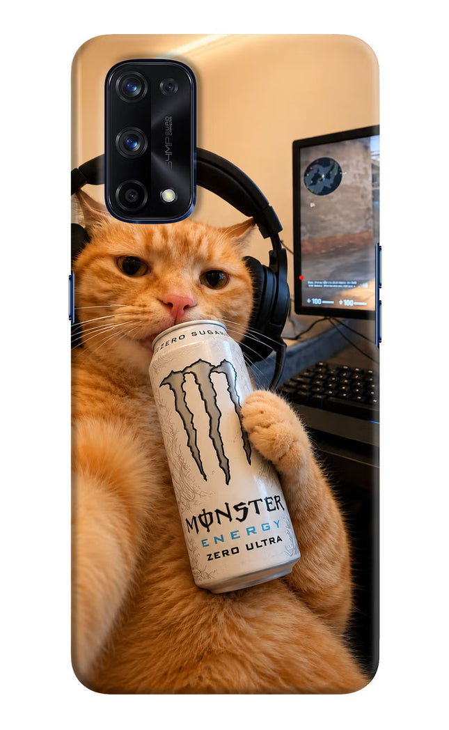 Gamer Cat Energy Realme X7 Pro Hard Case Back Cover by Casekaro