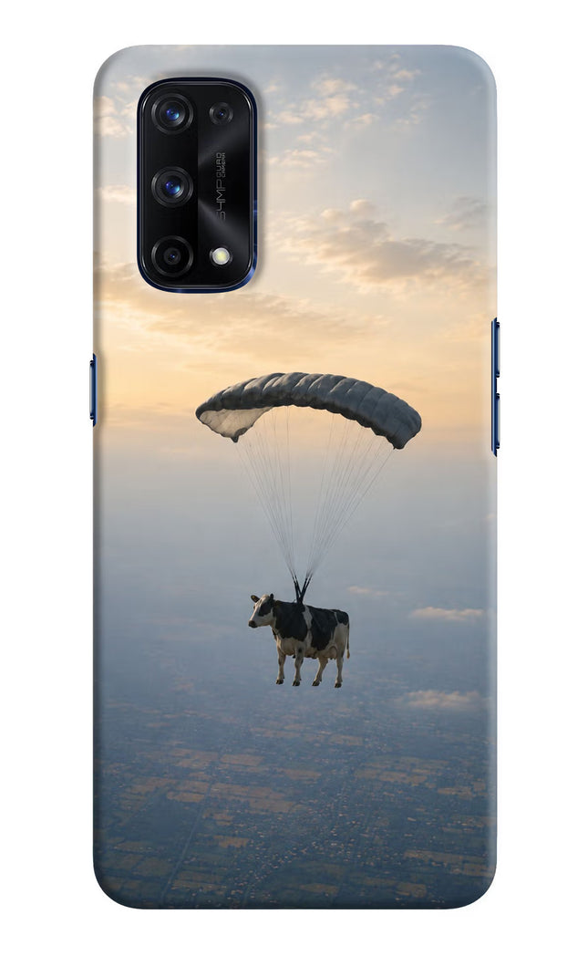 Skydiving Cow Realme X7 Pro Hard Case Back Cover by Casekaro