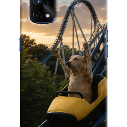 Rollercoaster Dog Realme X7 Pro Hard Case Back Cover by Casekaro
