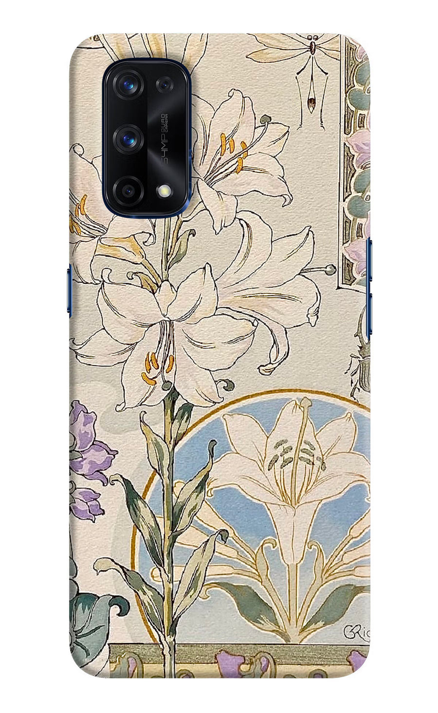 White Lily Realme X7 Pro Back Cover, Hard case