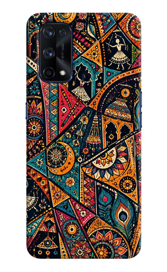 Folk Print Realme X7 Pro Hard Case Back Cover by Casekaro