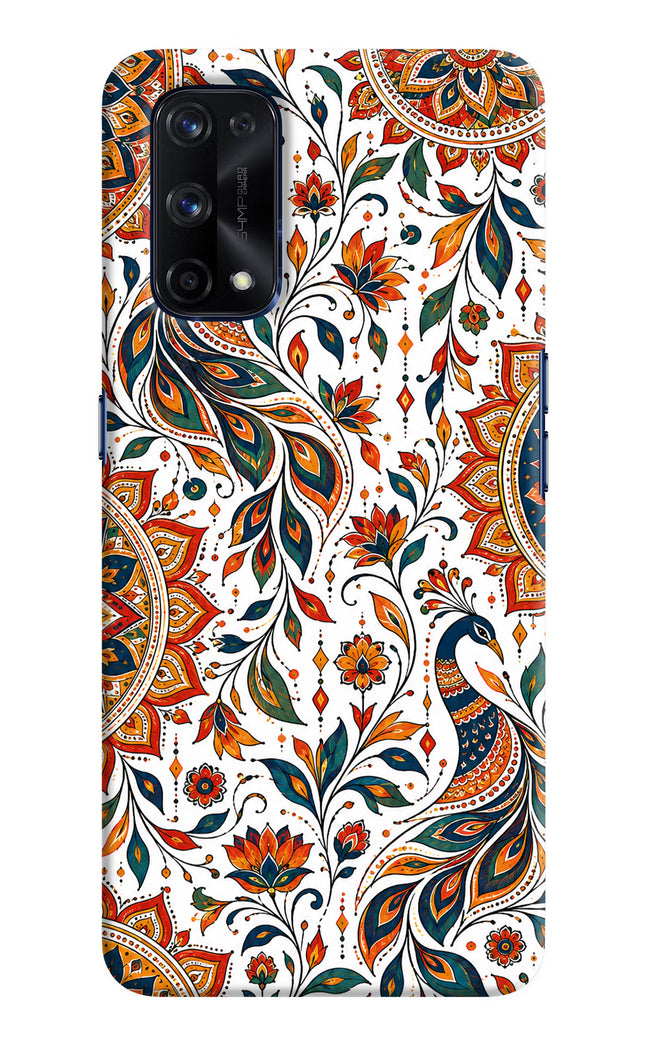 White Mayura Realme X7 Pro Hard Case Back Cover by Casekaro