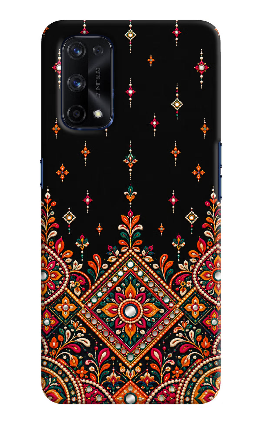 Noir Mehfil Realme X7 Pro Back Cover, Hard case