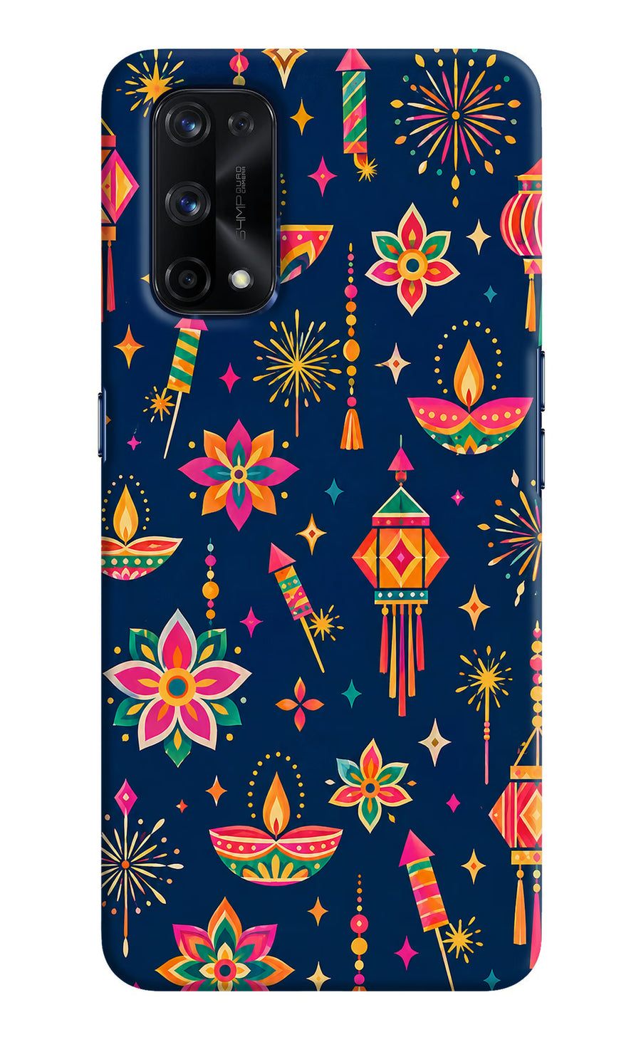 Festive Pop Realme X7 Pro Back Cover, Hard case