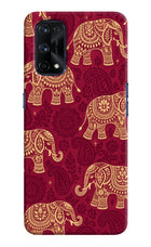 Maroon Elephant Realme X7 Pro Hard Case Back Cover by Casekaro