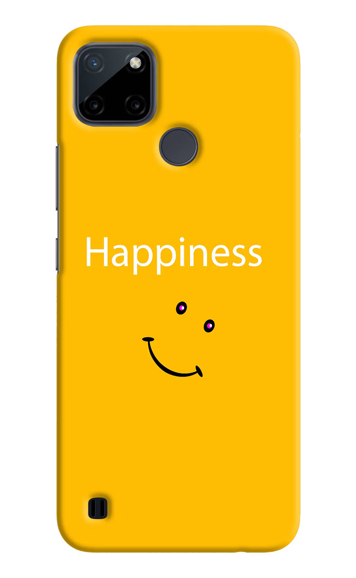 Happiness With Smiley Realme C21Y/C25Y Hard Case Back Cover by Casekaro