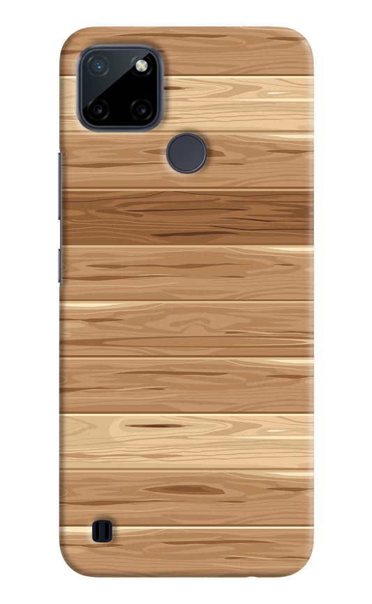 Wooden Vector Realme C21Y/C25Y Hard Case Back Cover by Casekaro