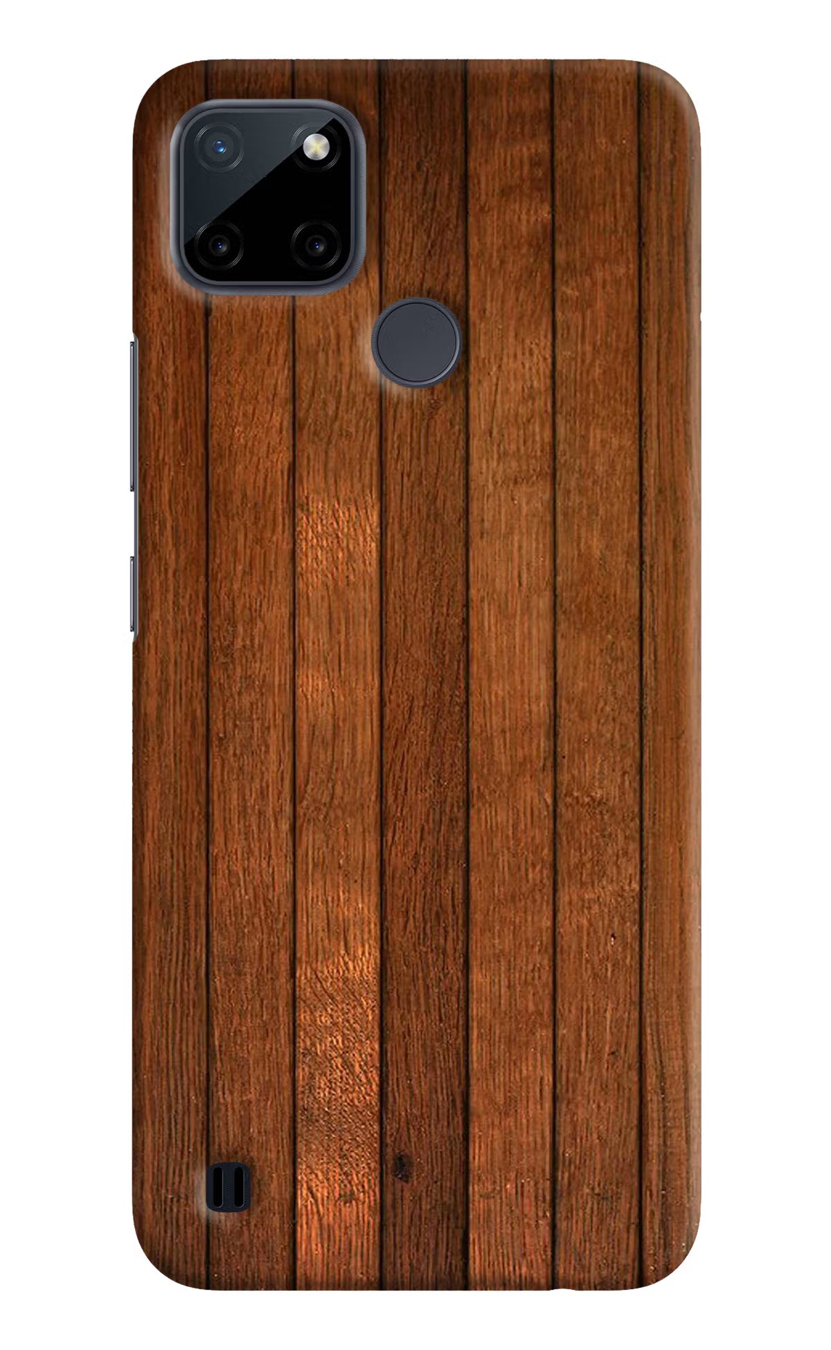Wooden Artwork Bands Realme C21Y/C25Y Hard Case Back Cover by Casekaro