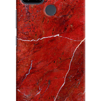 Red Marble Design Realme C21Y/C25Y Hard Case Back Cover by Casekaro