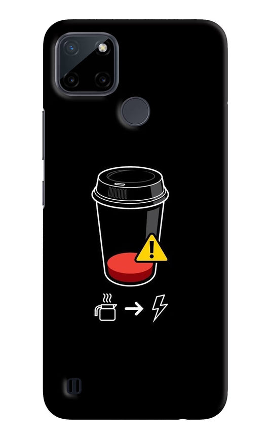 Coffee Realme C21Y/C25Y Hard Case Back Cover by Casekaro