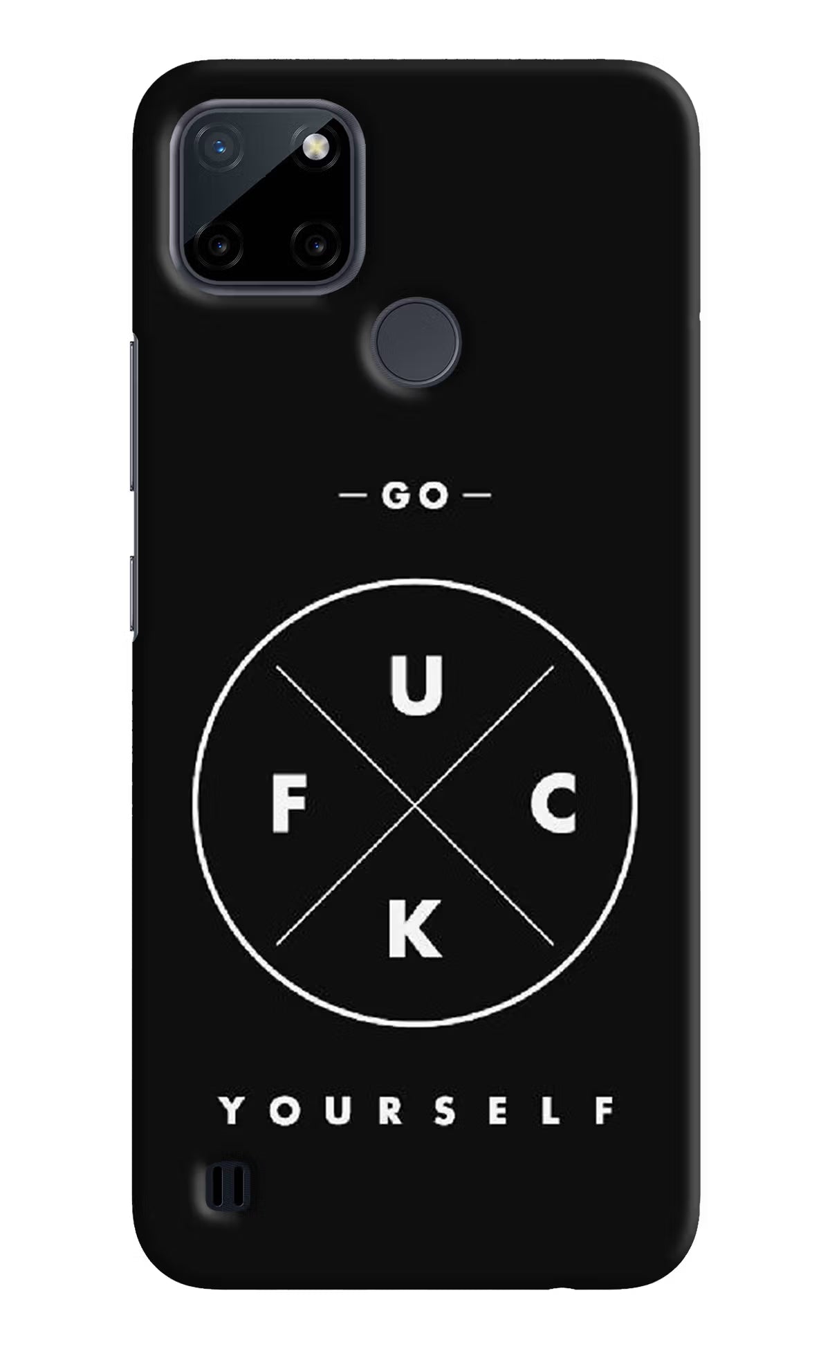 Go Fuck Yourself Realme C21Y/C25Y Hard Case Back Cover by Casekaro
