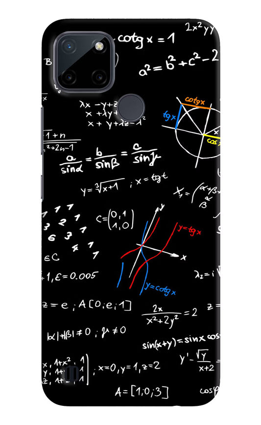 Mathematics Formula Realme C21Y/C25Y Hard Case Back Cover by Casekaro