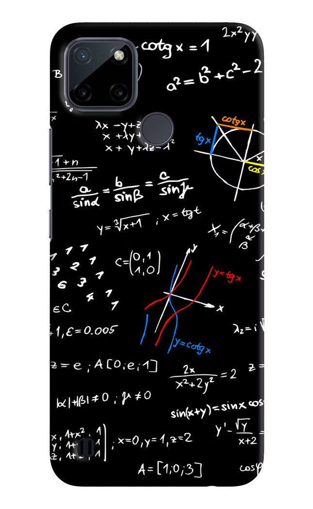 Mathematics Formula Realme C21Y/C25Y Hard Case Back Cover by Casekaro