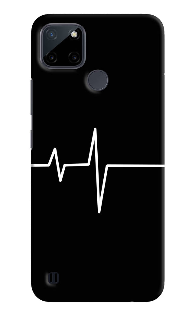 Heart Beats Realme C21Y/C25Y Hard Case Back Cover by Casekaro
