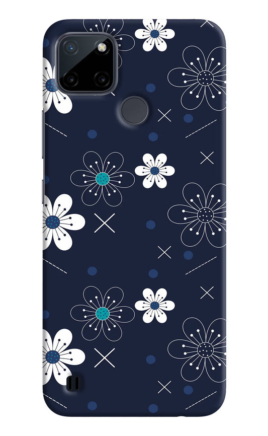Flowers Realme C21Y/C25Y Hard Case Back Cover by Casekaro
