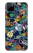 Space Abstract Realme C21Y/C25Y Hard Case Back Cover by Casekaro