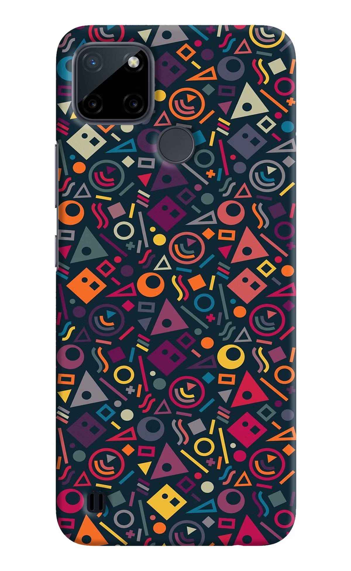 Geometric Abstract Realme C21Y/C25Y Hard Case Back Cover by Casekaro