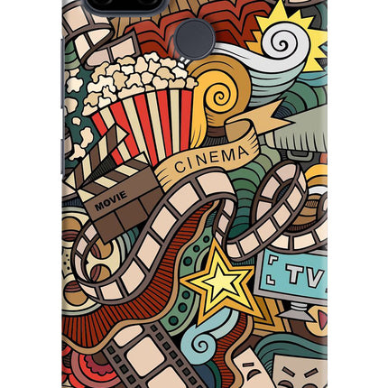 Cinema Abstract Realme C21Y/C25Y Hard Case Back Cover by Casekaro