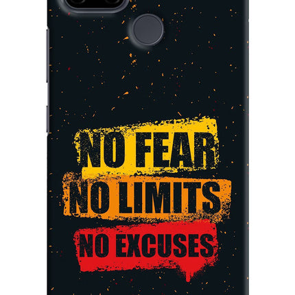 No Fear No Limits No Excuse Realme C21Y/C25Y Hard Case Back Cover by Casekaro