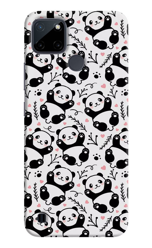 Cute Panda Realme C21Y/C25Y Hard Case Back Cover by Casekaro